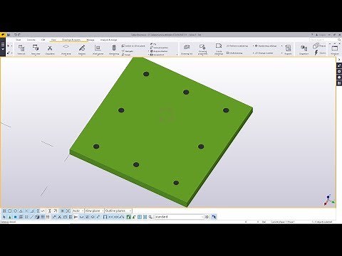 Base,Cap plate marking and Creating holes in Tekla Structures