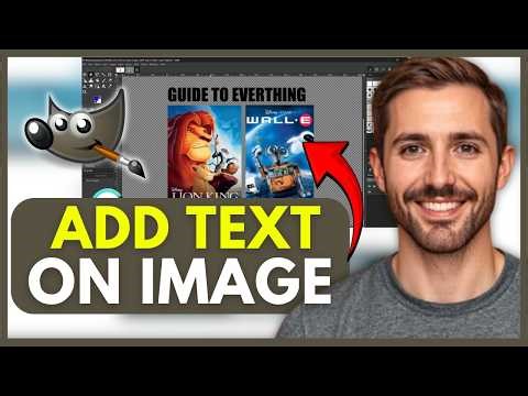 How To ADD TEXT ON IMAGE IN GIMP (EASY) 2026