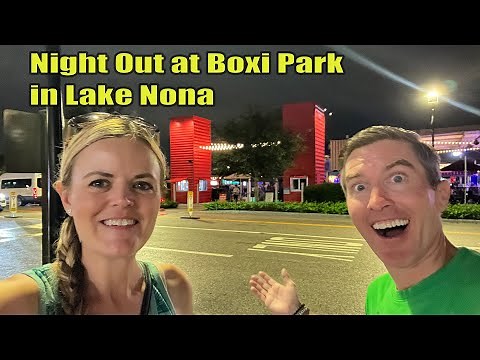 🌟Exploring Lake Nona's Boxi Park: Night Out 🎶 Music, 🍔 Food, & Fun!🎉