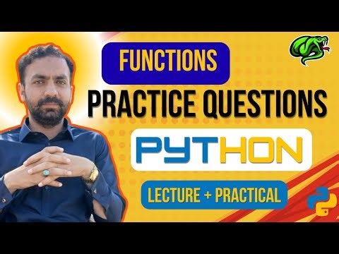 Lec-35: Basic python practice questions | functions in Python | Python full course