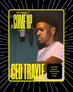 Meet the Rising Stars of #TheComeUp: ATL 📈 CEO Trayle's career reached new heights after he went viral, and he hasn't slowed down since. 📈 #ad The rising Atlanta rapper, featured in Amazon's live audio app OnAmp_ and their new series 'The Come Up,' blew up with his single "OK Cool" in 2020, earning him over 30 million streams and a remix with Gunna. Are you the next hip-hop tastemaker? Share this post and tag your friends to put them on to CEO Trayle. 📢 | Billboard