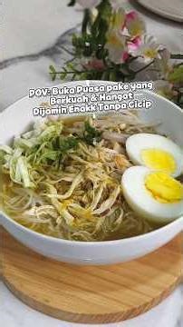 Eat something with warm soup & make your stomach comfortable, here is chicken soto and semur 👍🥰 #...