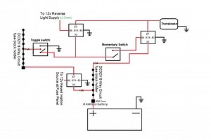 Transbrake wiring into 12v reverse light supply - wiring...