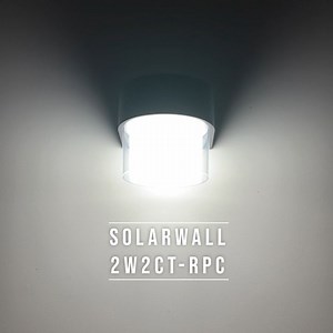 SL LIGHTING | SOLARWALL โคมไฟติดผนังภายนอกโซล่าเซลล์ มีให้เลือก 2 แบบ เปลี่ยนแสงได้ รุ่น SOLARWALL-2W2CT | Lazada.co.th