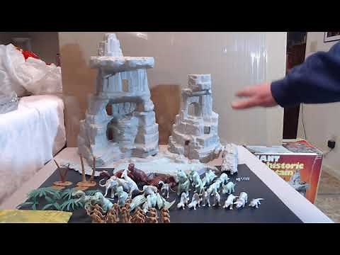 Marx Giant Prehistoric Mountain Play Set #4304 1977 Gray Mountain Set