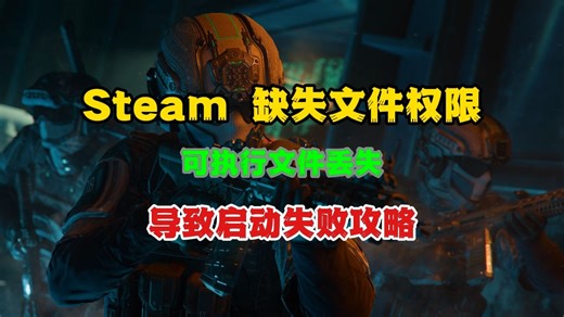Steam 缺失文件权限，可执行文件丢失导致启动失败攻略