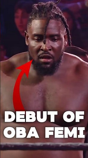 Oba Femi's WWE debut #wwe #wrestling #shorts