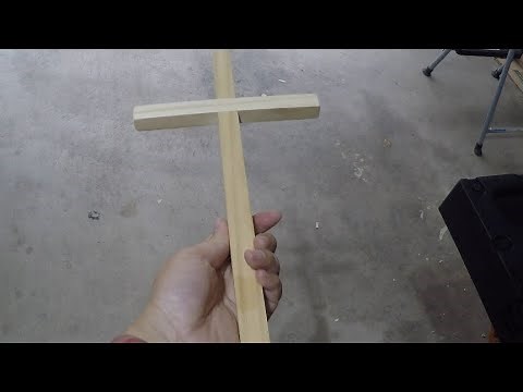 How to build a simple wooden cross.