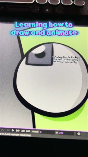 Invader Zim - Indie animation art study wip #2d #studyjourney #devlog #animation #digitalart