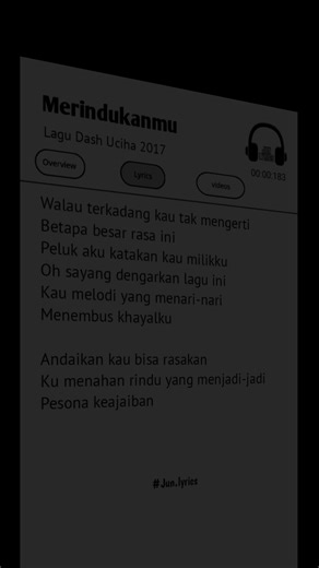 Merindukanmu - Lagu Dash Uciha 2017