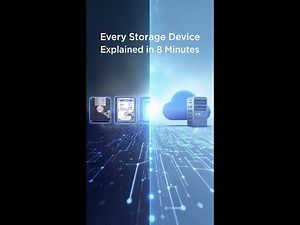Every Storage Device Explained in 8 Minutes From Hard Drives to the Cloud