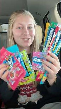 Trying EVERY flavor of nerds 🤩😍 #nerds #nerdscandy #foodies
