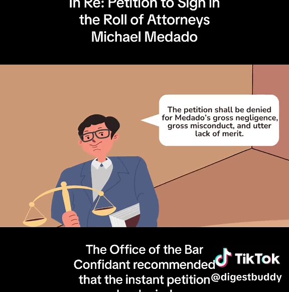 The Story of Michael Medado's Petition to Sign in the Roll of Attorneys