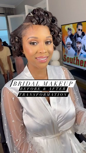 Glowing Bridal Makeup Transformation 😍✨🌟 I am absolutely thrilled to share this stunning bridal makeup transformation with all of you! From a natural beauty to a radiant goddess, this bride’s glow-up journey is nothing short of extraordinary. 💍 Before we dive into the details, let’s take a moment to appreciate the bride’s natural beauty in the ‘before’ picture. She’s already stunning, but we’re about to take her bridal look to a whole new level of radiance! 💫 The focus was on enhancing the b