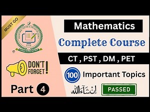 ETEA Test Preparation Course Part 4 | ETEA CT PST PET DM Preparation