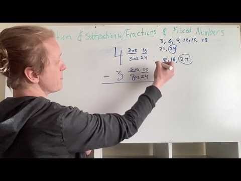 13: Adding and Subtracting Fractions and Mixed Numbers #gedmath