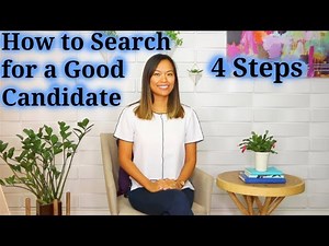 How to search for a good candidate - How to recruit a good job candidate (2 of 5)