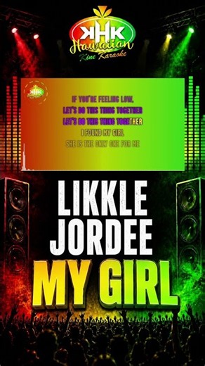 Likkle Jordee - My Girl Karaoke #Shorts | Hawaiian Kine Karaoke
