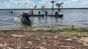 That amazing moment when you reach shore after paddling 61.6 miles through the Atchafalaya Swamp! Trek Guide: “Great job guys! How do y’all feel?” Scout: “Tired….” And you should be! Conquering the swamp takes hard work, focus, dedication, and the ability to be open to new and challenging experiences. Congratulations crews 210614-01A-ST and 210614-01B-ST! | BSA Swamp Base