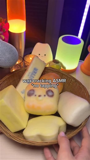 miss foxy • asmr creator on Instagram: "wax cracking asmr *no tapping* 🤍🎧 #asmr #squishy #asmrreels #oddlysatisfying #waxcrackingasmr"