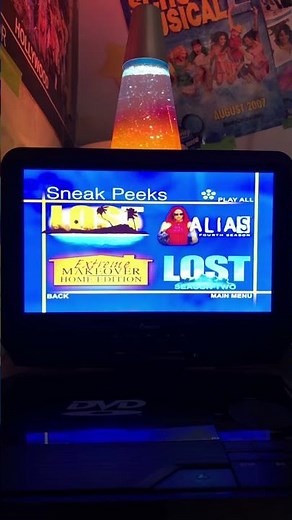 Sneak Peeks Menu from Empire 2005 DVD (Disc 1)