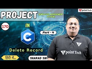 Employee Management System Part-4 | Delete Record | C Programming Projects | Tpoint Tech