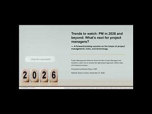 Trends to watch: PM in 2026 and beyond: What’s next for project managers?