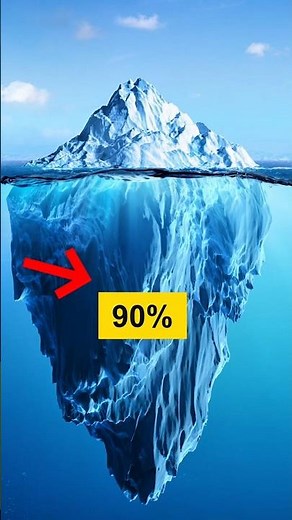 Why 90% of an ICEBERG Is Hidden Underwater? 🧊 | The Secret of Icebergs#shorts #zentv #facts