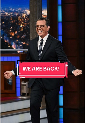 Somewhere in the crowd there’s you, and somewhere on the stage there’s Stephen. We’re back TONIGHT with an all-new episode of #Colbert!