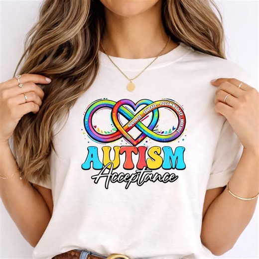 Autism Acceptance SVG PNG, Autism Awareness Design, Infinity Symbol Autism File, Special Education Teacher PNG, Instant Download - Etsy