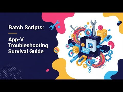 Batch Scripts: App-V Troubleshooting Survival Guide| Advanc Packing course