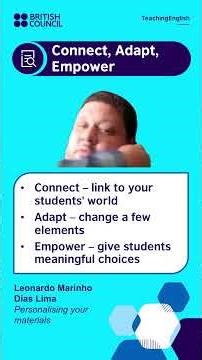 Adapting materials - a framework #teachingcommunity #teachingenglish #education #elt