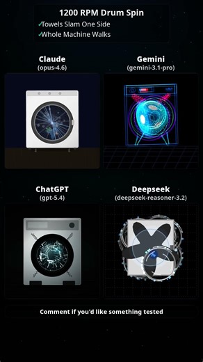 AI Codes Washing Machine Physics! 🤖🧼 (DeepSeek EXPLODES)