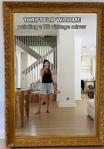 Transforming a Vintage Mirror with Rub n Buff