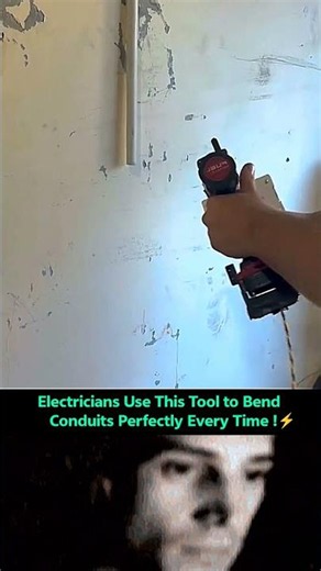 The Tool Electricians Use for Perfect Conduit Bends ⚡ #shorts