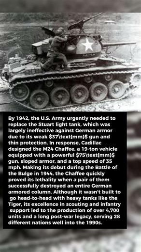 Why the M24 Chaffee Saved American Tank Crews #worldwarii #history ! #worldwarii #history