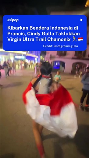 Cindy Gulla, seorang konten kreator asal Indonesia, ikut ambil bagian dalam Virgin Ultra Trail di Chamonix, Prancis. Ajang lari trail ini membawa peserta melewati jalur alam dan medan pegunungan di kawasan Alpen. Cindy berhasil mencapai garis finish dan merayakan momen tersebut dengan mengibarkan bendera Indonesia. Yeay, congrats kak!🥹 📹: Instagram/cgulla #fyp #editorial #trail
