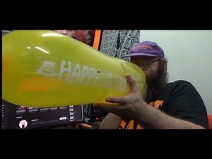 #123 Yellow Blimp Balloon Blow Pop Tangobaldy Fun