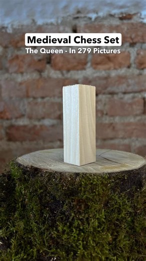 Benji on Instagram: "What a nice Lady for the Medieval chess set 😏 #carving #chess #handmade #medieval #queen"