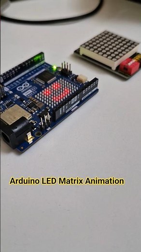 Arduino UNO R4 WiFi – LED Matrix Custom Animations #shorts #shortsfeed