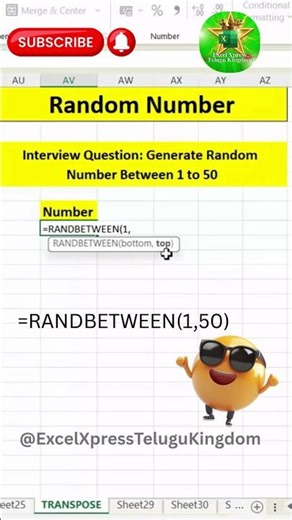 Generate Random Numbers in Excel in Seconds! |