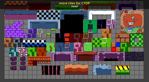 more tiles for CYOP Mod for Pizza Tower | PT Mods