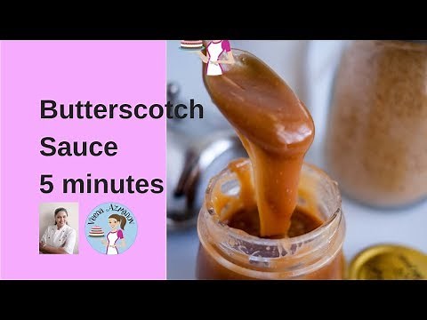 Homemade Butterscotch Sauce | Butterscotch sauce in 5 minutes