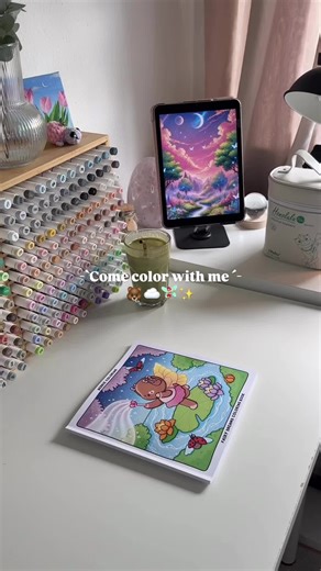 Color with me 🌷✨ #coloring #coloringbook #adultcoloring #art