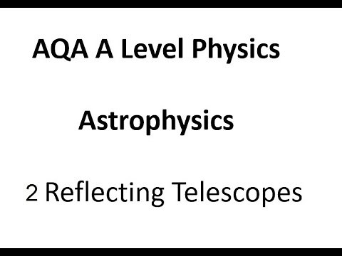 AQA A Level Physics: Reflecting telescopes