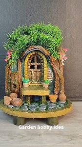 10K views · 196 reactions | “DIY Miniature Tree House | Enchanted Fairy Garden Craft” | Garden hobby idea | Facebook