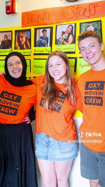 Move-in day ✅ #occidentalcollege #collegeorientation #moveinday #collegemovein