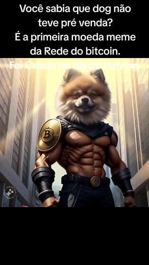 Você sabia que dog não teve pré venda? É a primeira moeda meme da Rede do bitcoin. Não é inflacionaria, Foi Criada no dia do Halving #dogarmy #coinbase #nubank #Binance