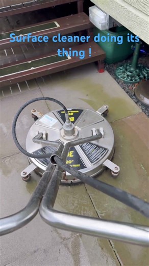 Surface cleaner doing its thing 👌