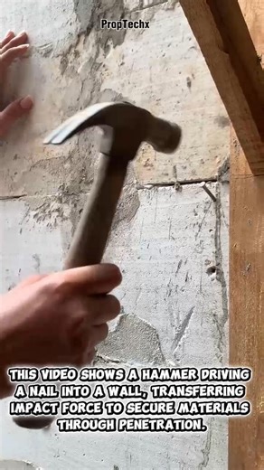 How a Hammer Drives Nails Into Concrete & Wood #Construction #DIYTools #Engineering